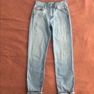 Madewell high waisted mom jean